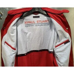 Paul Stuart Original Leisurewear 100% Cotton Full Zip Windbreaker Jacket RARE